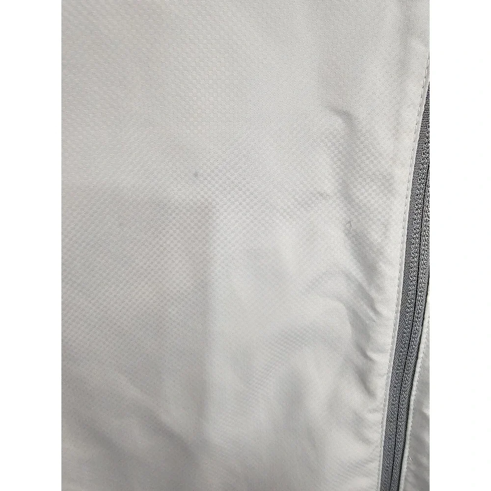 Adidas Golf 1919 Gray‎ Vented Full Zip Wind Breaker Men's Large Side Pockets